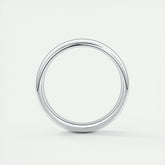 Classic Polished Finish White Gold Men's Band 2
